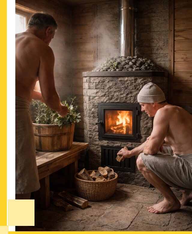 Банные печи под ключ в Орехове-Зуеве от 46890 р. | ЭриданРхв кирпичная