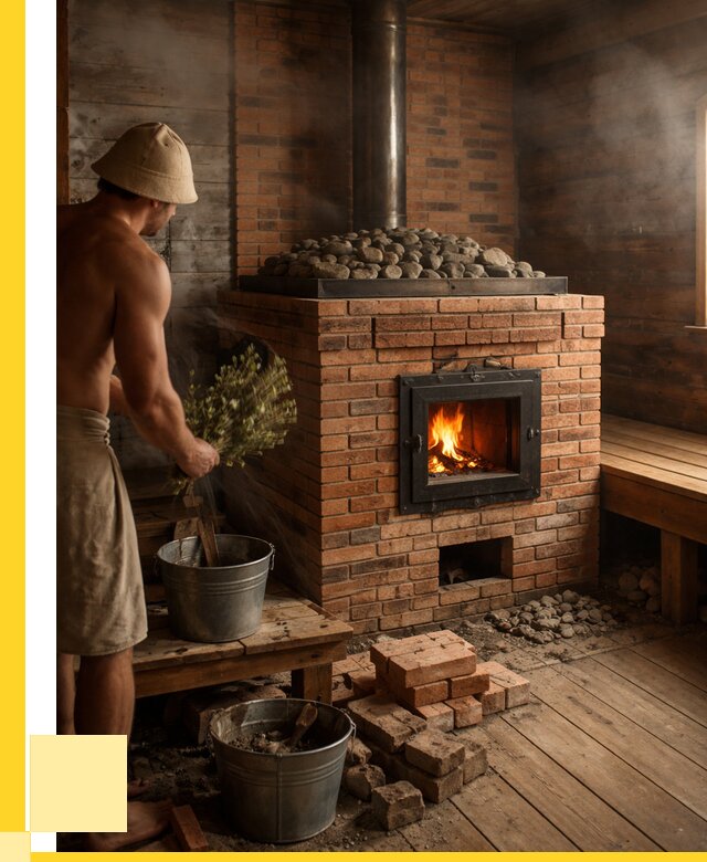 Кирпичные банные печи в Орехове-Зуеве от 93780 р. | ЭриданРхв