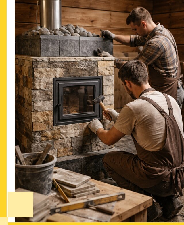 Облицовка банной печи в Орехове-Зуеве от 15630 р. | ЭриданРхв