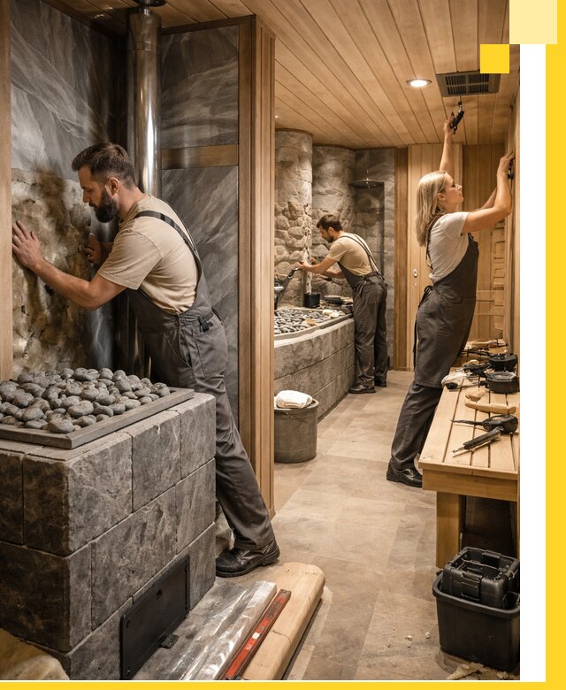 Строительство бань и SPA процедур в Орехове-Зуеве под ключ и отделкой