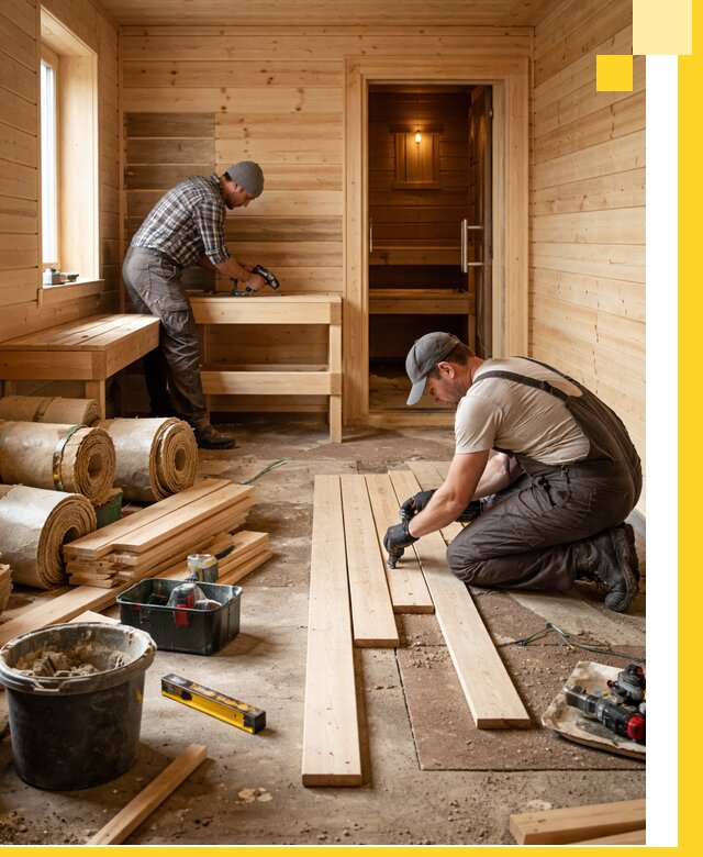 Индивидуальный проект бани с комнатой отдыха под ключ в Орехове-Зуеве