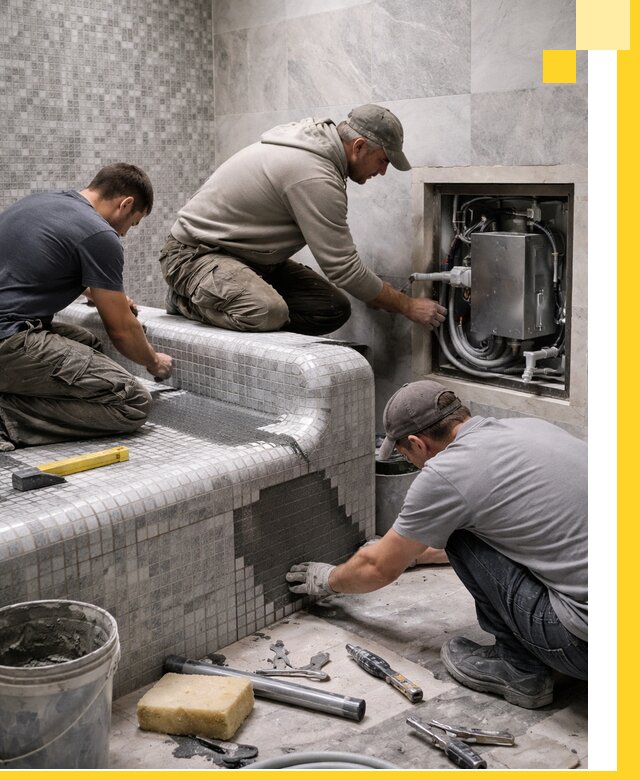 Проекты хамамов под ключ в Орехове-Зуеве и дизайн и строительство