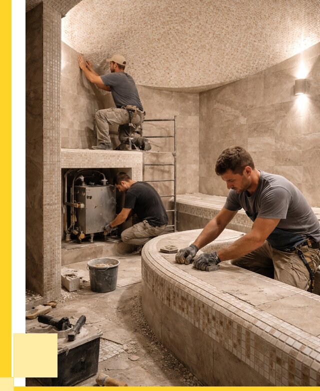 Монтаж хамамов под ключ в Орехове-Зуеве от 260500 р. ЭриданРхв