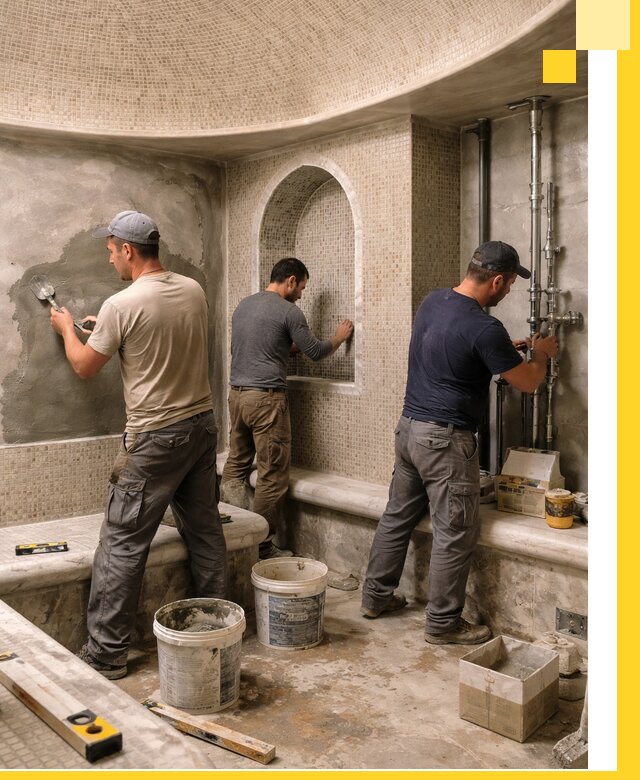 Профессиональный монтаж хамамов под ключ в Орехове-Зуеве с гарантией