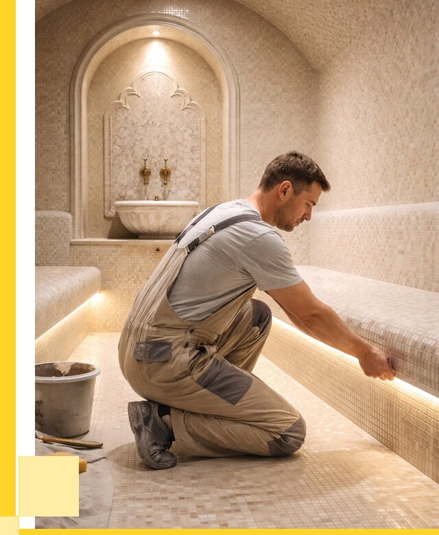 Отделка хамамов под ключ в Орехове-Зуеве от 5731 р. | ЭриданРхв