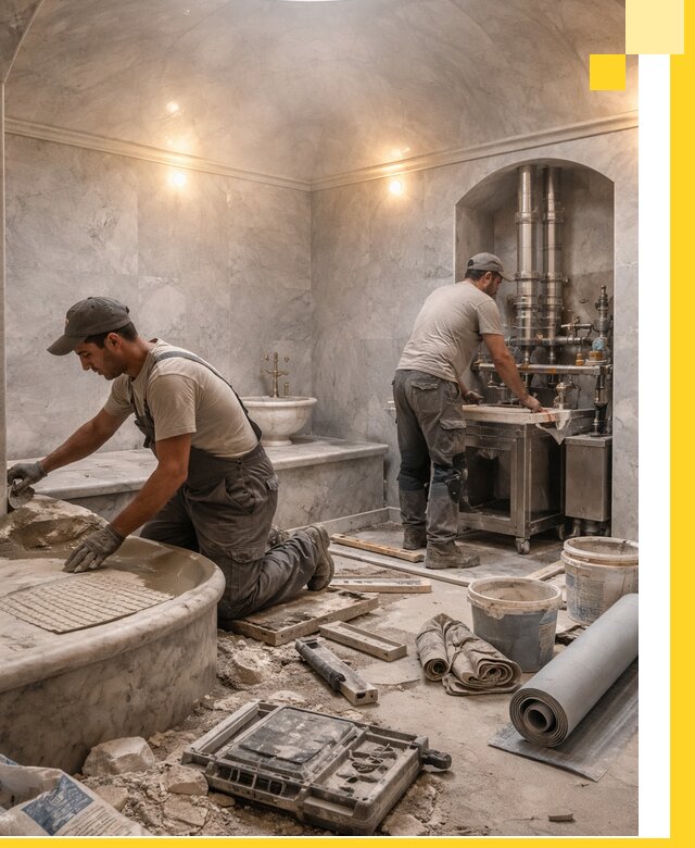 Строительство турецких бань хаммам под ключ в Орехове-Зуеве