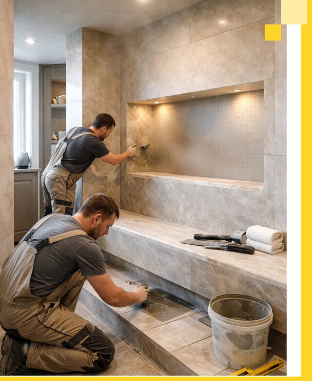 Профессиональное строительство хамама в квартире в Орехове-Зуеве