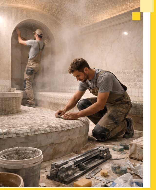 Профессиональный дизайн хамама и SPA под ключ в Орехове-Зуеве