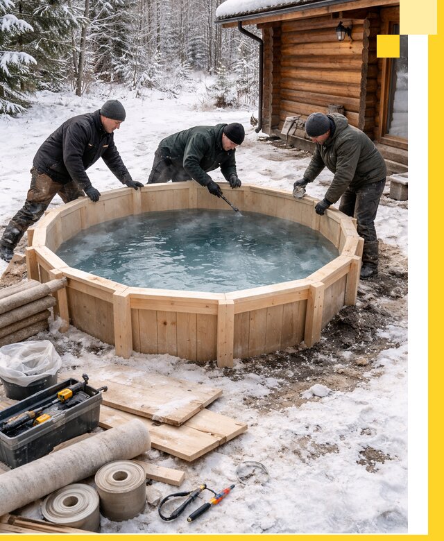 Изготовление и установка ледяных купелей под ключ в Орехове-Зуеве